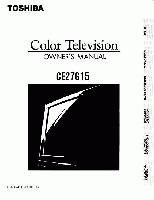 Toshiba CE27G15 TV Operating Manual