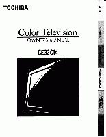 Toshiba CE32C14OM TV Operating Manual