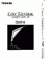 Toshiba CE32D16OM TV Operating Manual