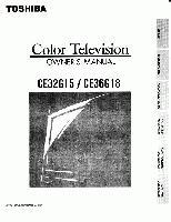 Toshiba CE36G18 TV Operating Manual