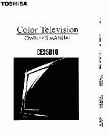 Toshiba CE35D10 ManualOM TV Operating Manual