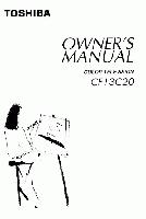 Toshiba CF13C20OM TV Operating Manual