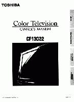 Toshiba CF13G22OM TV Operating Manual