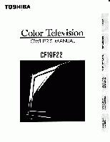 Toshiba CF19F22OM TV Operating Manual