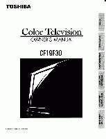 Toshiba CF19F30OM TV Operating Manual