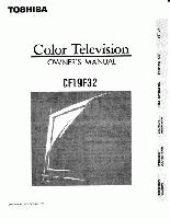 Toshiba CF19F32OM TV Operating Manual