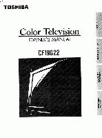 Toshiba CF19G22OM TV Operating Manual