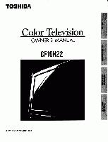 Toshiba CF19H22OM TV Operating Manual