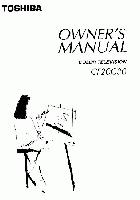 TOSHIBA CF20C30OM Operating Manual