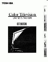 Toshiba CF20D30 TV Operating Manual
