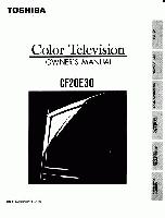 Toshiba CF20E30OM TV Operating Manual