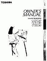 TOSHIBA CF27C50OM TV Operating Manuals TOSHIBA CF27C50OM TV Operating Manuals