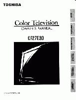 Toshiba CF27E30 TV Operating Manual