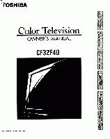 Toshiba CF30F40 TV Operating Manual