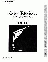 Toshiba CF30F40R TV Operating Manual