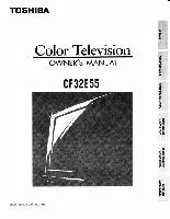 Toshiba CF32E55OM TV Operating Manual