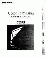 Toshiba CF35D50OM TV Operating Manual