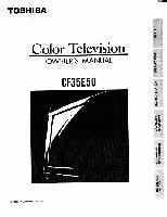 Toshiba CF35E50OM TV Operating Manual