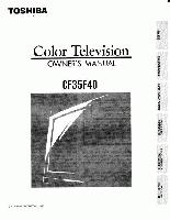 Toshiba CF35F40 TV Operating Manual