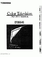 Toshiba CF36G40 TV Operating Manual