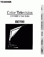 Toshiba CN27D90OM TV Operating Manual