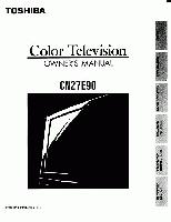 Toshiba CN27E90 TV Operating Manual