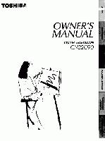 Toshiba CN32C90OM TV Operating Manual