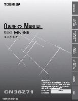 TOSHIBA CN36Z71OM Operating Manual