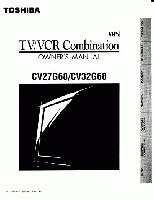 Toshiba CV27G68 CV32G68 TV Operating Manual