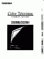 Toshiba CX32D80 CX32D81 TV Operating Manual