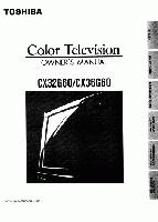 TOSHIBA CX32G60OM TV Operating Manuals TOSHIBA CX32G60OM TV Operating Manuals