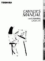 Toshiba CX35C60 Consumer Electronics Operating Manual