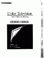 Toshiba CX35C80 CX35C81 TV Operating Manual