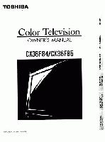 Toshiba CX36F84 CX36F85 TV Operating Manual