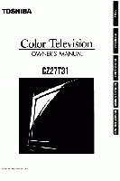 Toshiba CZ27T31 TV Operating Manual