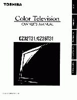 Toshiba CZ32T31 CZ36T31 TV Operating Manual