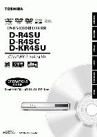 Toshiba DKR4SU DR4 DR4SC Consumer Electronics Operating Manual