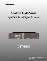 Toshiba DST3000 Satellite Receiver Operating Manual