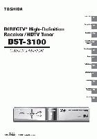 TOSHIBA DST3100OM Satellite Receiver Operating Manuals TOSHIBA DST3100OM Satellite Receiver Operating Manuals