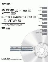 Toshiba DVRW1SU DVD/VCR Combo Player Operating Manual