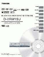 TOSHIBA DVRW1SUOM DVD/VCR Combo Player Operating Manuals TOSHIBA DVRW1SUOM DVD/VCR Combo Player Operating Manuals