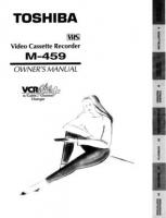 Toshiba M459 VCR Operating Manual