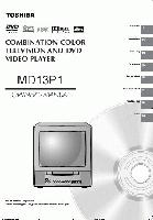 TOSHIBA MD13P1OM TV/DVD Combo Operating Manuals TOSHIBA MD13P1OM TV/DVD Combo Operating Manuals