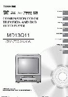 Toshiba DCSB1 MD13Q11 TV/DVD Combo Operating Manual