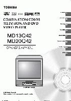 Toshiba MD13Q42 MD20Q42 TV Operating Manual