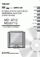 Toshiba DCSB2 MD14F12 MD20F12 TV/DVD Combo Operating Manual