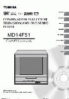 TOSHIBA MD14F51OM TV/DVD Combo Operating Manuals TOSHIBA MD14F51OM TV/DVD Combo Operating Manuals