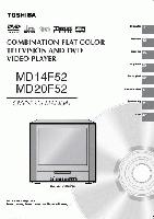 TOSHIBA MD14F52 MD20F52OM TV/DVD Combo Operating Manual