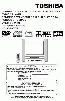 Toshiba MD14FN1C TV/DVD Combo Operating Manual