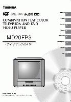 TOSHIBA MD20FP3OM TV/DVD Combo Operating Manuals TOSHIBA MD20FP3OM TV/DVD Combo Operating Manuals